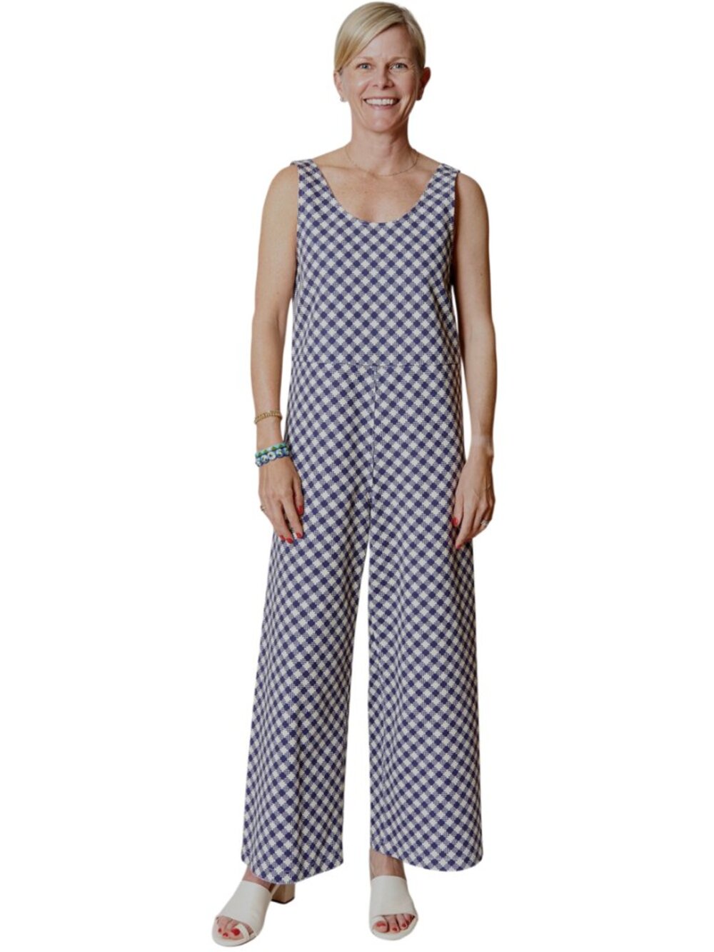 NO. 6 gingham print Barnes jumpsuit sz L